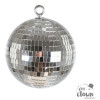 photo - Boule à facettes - Décoration - Fête - A suspendre - 15cm diamètre - Argent
