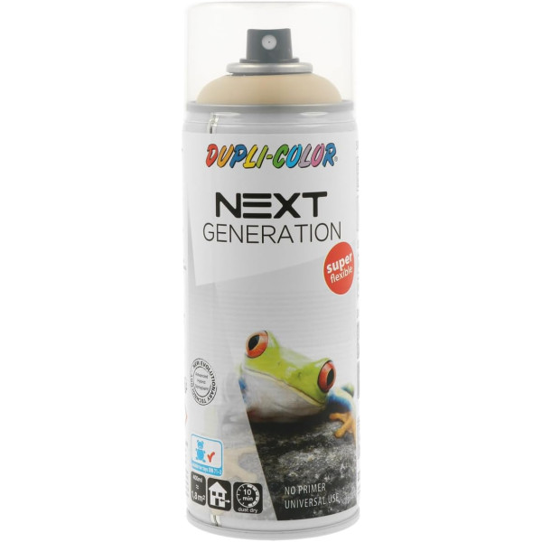 photo - Bombe de peinture - Effet satiné - Ivoire - Mat - Tous supports - Next Paris - Dupli-Color - 400ml