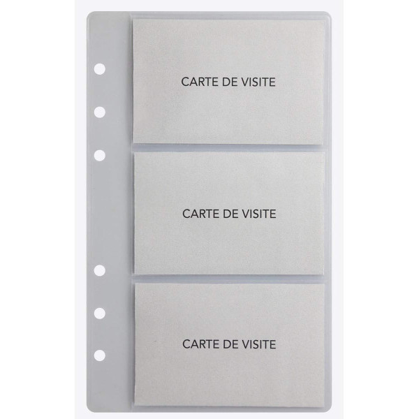 Recharge Exatime 17 - Pochettes cartes de visite - Lot de 5 - Exacompta - 18208E