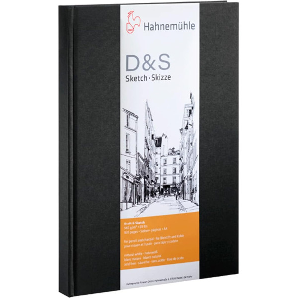 photo - Livre à croquis - 30 feuilles - 140g/m² - Portrait - A4 - Hahnemühle - D&S