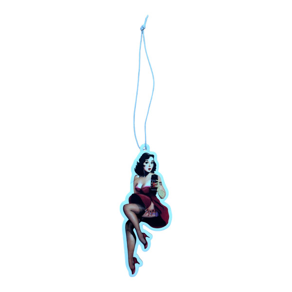 Désodorisant pour voiture - Pin Up vintage - Parfum frais - A suspendre - Vulcanet