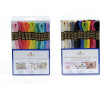 photo-Fils de laine - 48 échevettes - Fil mouliné - DMC - Couleurs vitamines - Broderie - Point de croix