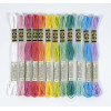 Fils de laine - 48 échevettes - Fil mouliné - DMC - Couleurs vitamines - Broderie - Point de croix