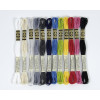 Fils de laine - 48 échevettes - Fil mouliné - DMC - Couleurs vitamines - Broderie - Point de croix