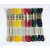 Fils de laine - 48 échevettes - Fil mouliné - DMC - Couleurs vitamines - Broderie - Point de croix
