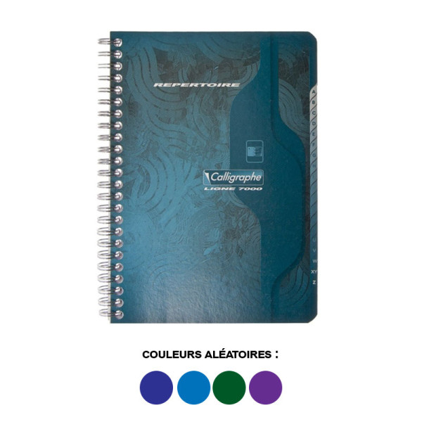 Carnet - Répertoire - A5 - 14,8x21cm - Petits carreaux - 100 pages - Spirales - Clairefontaine