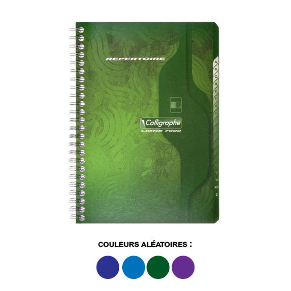 Carnet - Répertoire - A5 - 14,8x21cm - Petits carreaux - 100 pages - Spirales - Clairefontaine