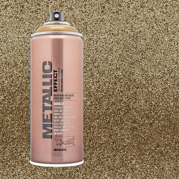 Bombe de peinture - Gold - Effet métallique - Acrylique - EMC1050 - 400ml - Montana Cans