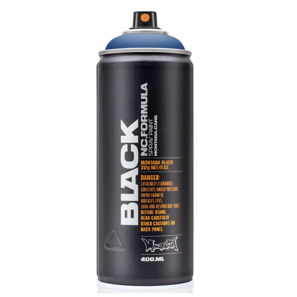photo-Bombe de peinture - Sorrento Blue - BLK-400-5270 - Montana Cans Black - 400ml - Graffiti
