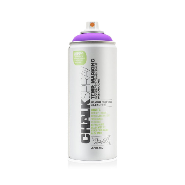 photo - Bombe de peinture - Marquage craie - Effaçable - Violet - CH4150 - 400ml - Montana Cans Chalk