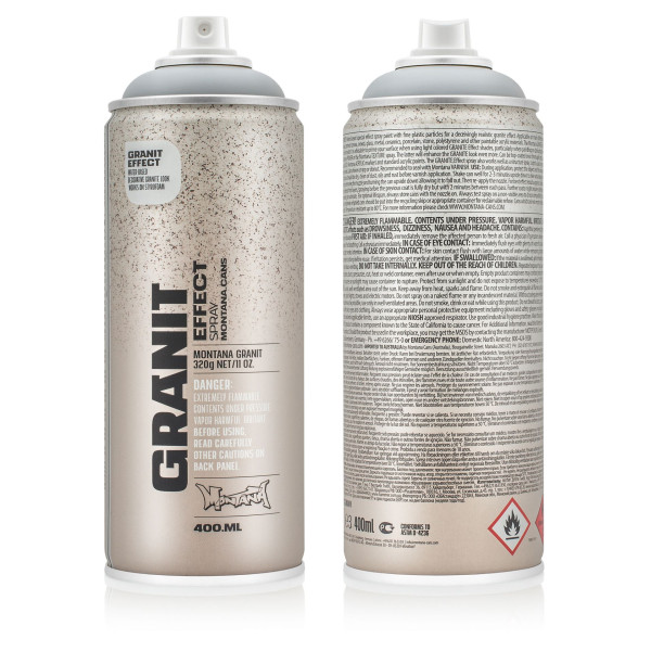 Bombe de peinture - Light grey - Effet granit - EG7000 - 400ml - Montana Cans Effect