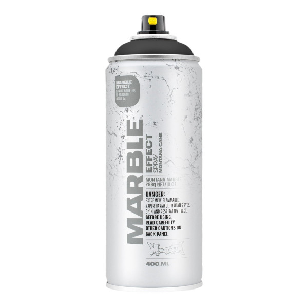 photo - Bombe de peinture - Black - Effet marbre - EM9000 - 400ml - Montana Cans Effect