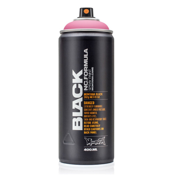 photo-Bombe de peinture - 50% True Magenta - BLK400-TR4010 - Montana Cans Black - 400ml - Graffiti