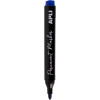 Marqueurs - Indélébile - Permanent - Pointe ronde - 3mm - Noir, bleu, rouge - Apli