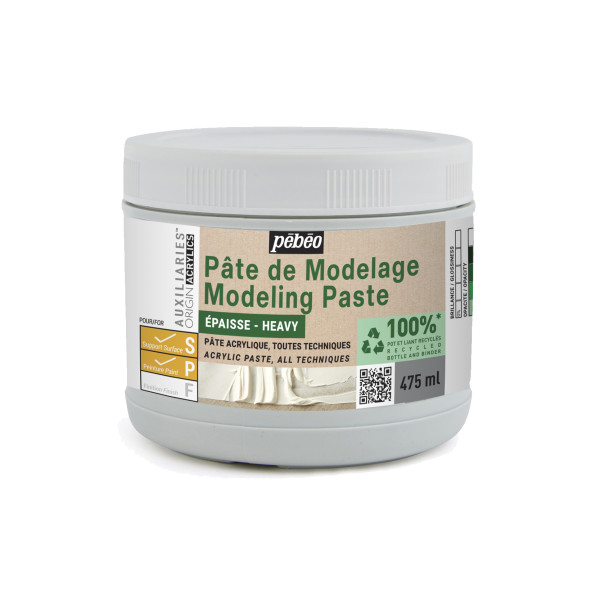 photo-Pâte de modelage - Epaisse - Pâte acrylique - Toutes techniques - Pébéo - 475ml