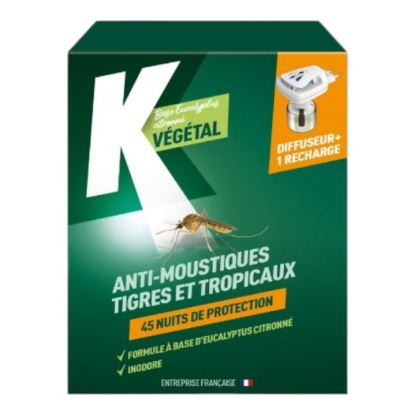 photo-Produit anti-moustiques tigres et tropicaux - Diffuseur - Origine végétale - Répulsif