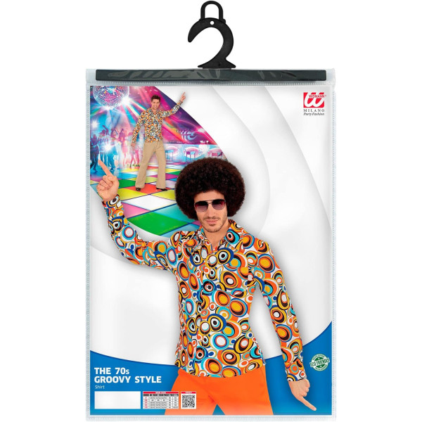 Déguisement - Chemise - Années 70 - Seventies - Homme - Taille L/XL