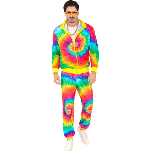 photo-Déguisement - Années 80 - Fluo - Psychédélique - Veste + pantalon - Taille L