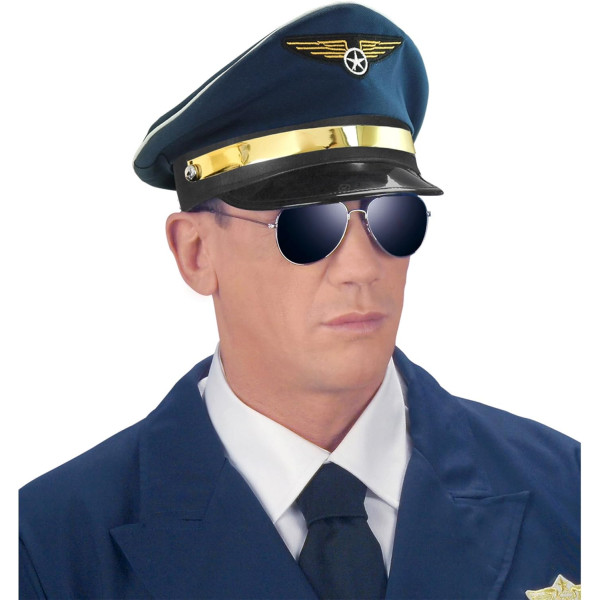 Déguisement - Casquette de pilote d'avion - Réglable - Adulte - Carnaval - Fête