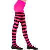 photo-Collants - Rayés - Rose/Noir - Enfant - Taille 1/3 ans - Déguisement sorcière