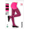 Collants - Rayés - Rose/Noir - Enfant - Taille 1/3 ans - Déguisement sorcière