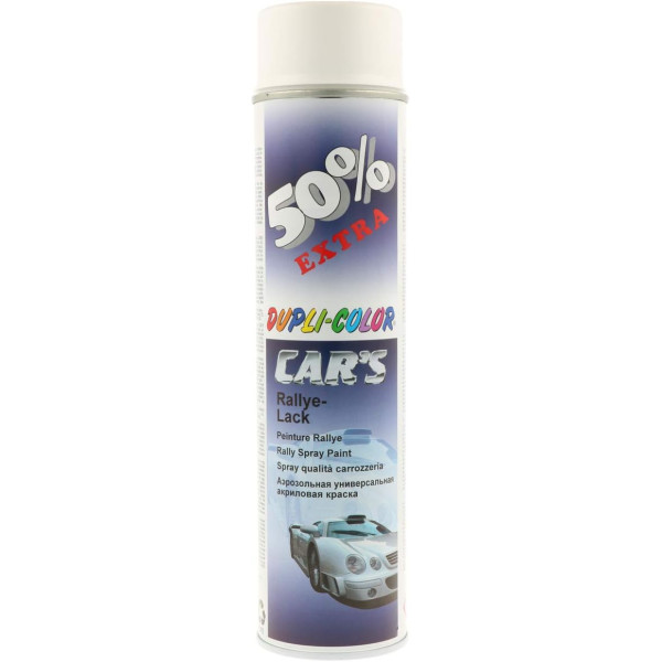 photo-Bombe de peinture - Blanc - Mat - Carrosserie - Auto/Moto - Dupli-color - Cars - 600ml
