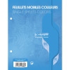 photo-Feuilles simples - Petit format - Grands carreaux - Bleu - Perforées - 100 feuilles - Clairefontaine