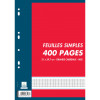 photo-Feuilles simples - Grands carreaux - Perforées - A4 - Paquet de 400 - Oxford