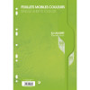 photo-Feuilles simples - A4 - Vert - Grands carreaux - Perforées - 100 feuilles - Clairefontaine