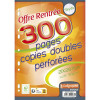 photo-Copies doubles - A4 - Grands carreaux - Perforées - 300 feuilles - Clairefontaine