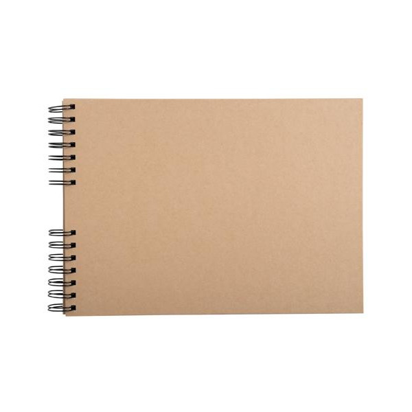 Album de scrapbooking - 32x22cm - Beige - Inclus stickers, feutres, pochoirs, coins photos - Exacompta
