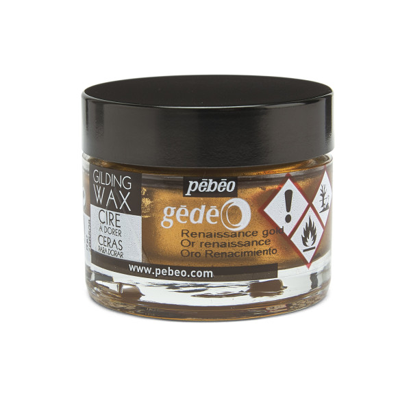 photo-Cire à dorer - Or renaissance - Tous supports - Pébéo - Gédéo - Pot de 30 ml