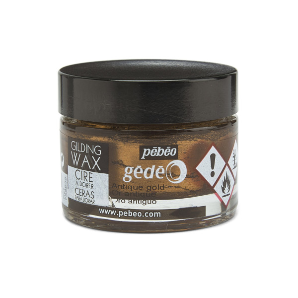 photo-Cire à dorer - Or antique - Tous supports - Pébéo - Gédéo - Pot de 30 ml
