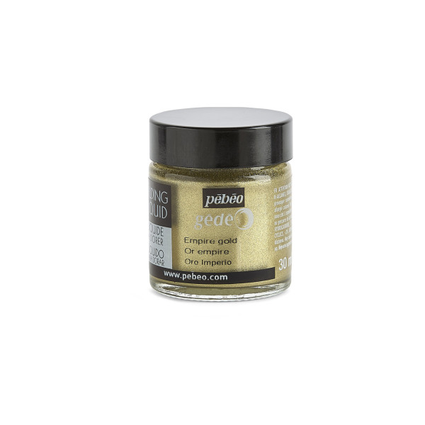photo-Liquide à dorer - Or empire - Tous supports - Pébéo - Gédéo - Flacon 30 ml