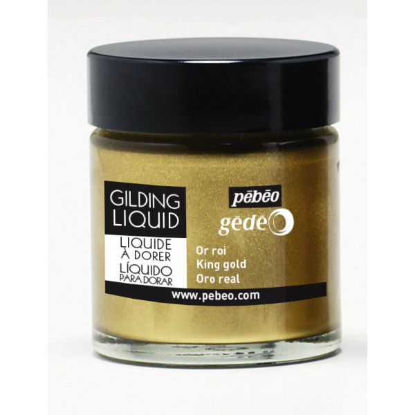 photo-Liquide à dorer - Or roi - Tous supports - Pébéo - Gédéo - Flacon 30 ml
