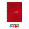 Cahier - 17x22(cm) - Grands carreaux - 100 pages - couverture en carton - Spirale - Clairefontaine - Calligraphe