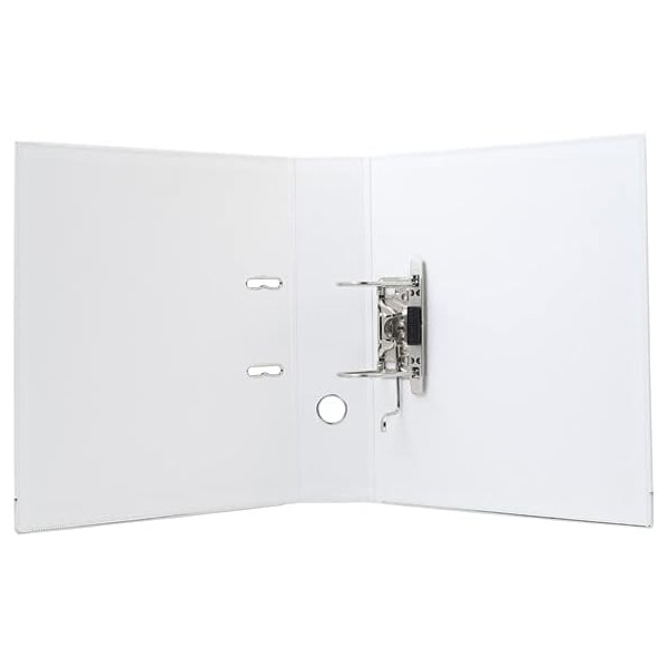 Classeur à levier - Blanc - Dos large - 75mm - 2 anneaux - Exacompta