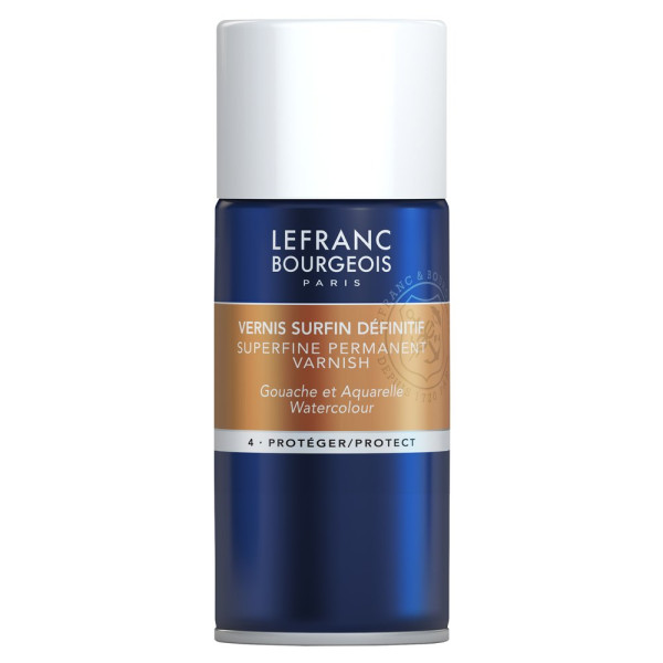 photo-Vernis - Aquarelle et gouache - Permanent Surfin - Anti-UV - Satinée - Lefranc Bourgeois - 150ml