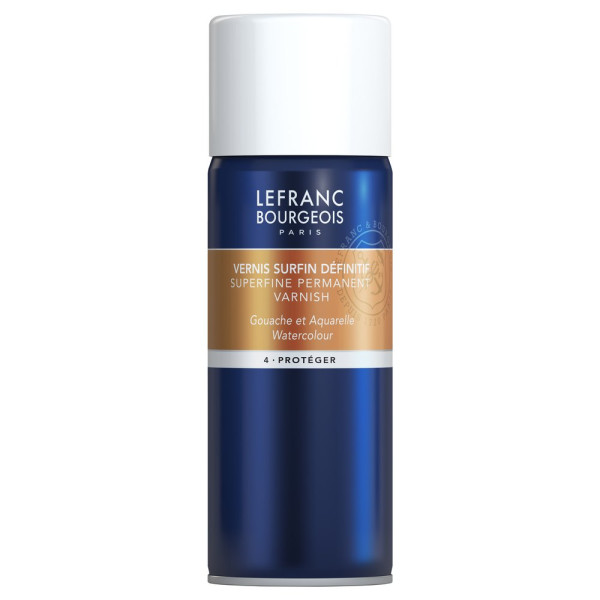 photo-Vernis - Aquarelle et gouache - Permanent Surfin - Anti-UV - Satinée - Lefranc Bourgeois - 400ml