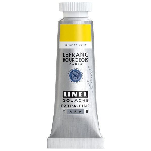 photo-Gouache - Extra-fine - Jaune primaire - 153 - Lefranc Bourgeois - Linel - 14ml