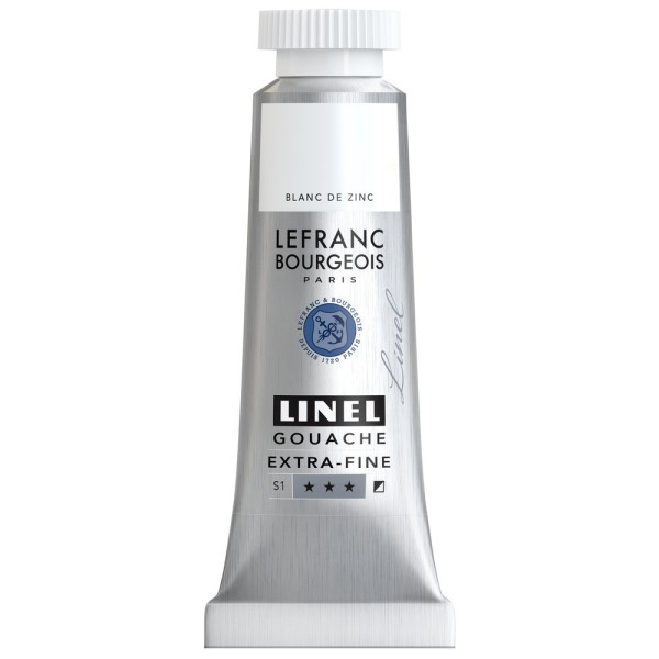 photo-Gouache - Extra-fine - Blanc zinc - 9 - Lefranc Bourgeois - Linel - 14ml