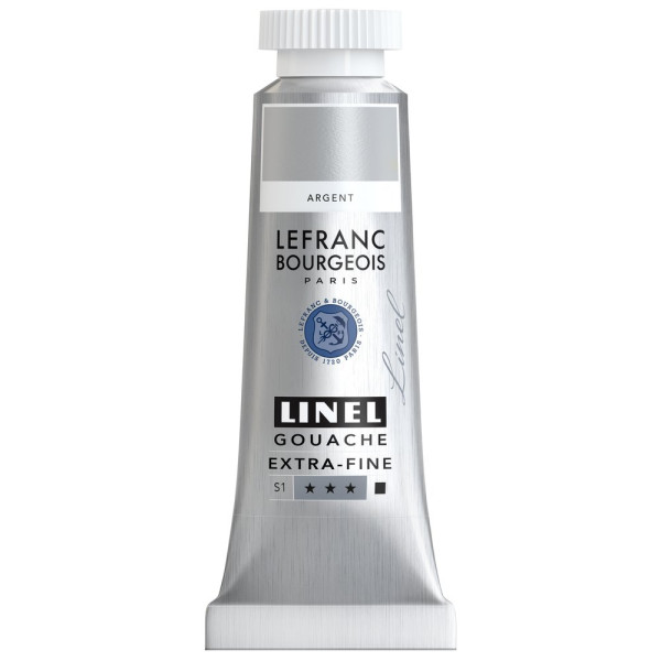 photo-Gouache - Extra-fine - Argent - 710 - Lefranc Bourgeois - Linel - 14ml