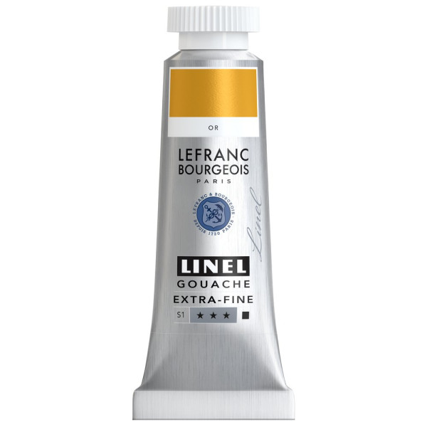 photo-Gouache - Extra-fine - Or - 700 - Lefranc Bourgeois - Linel - 14ml