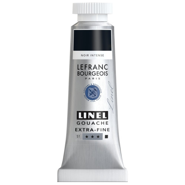 photo-Gouache - Extra-fine - Noir intense - 268 - Lefranc Bourgeois - Linel - 14ml