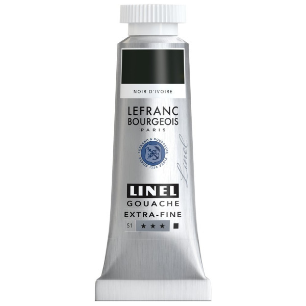 photo-Gouache - Extra-fine - Noir ivoire - 269 - Lefranc Bourgeois - Linel - 14ml