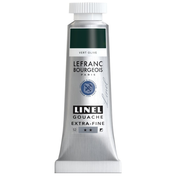 photo-Gouache - Extra-fine - Vert olive - 541 - Lefranc Bourgeois - Linel - 14ml