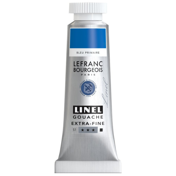 photo-Gouache - Extra-fine - Bleu primaire - 63 - Lefranc Bourgeois - Linel - 14ml