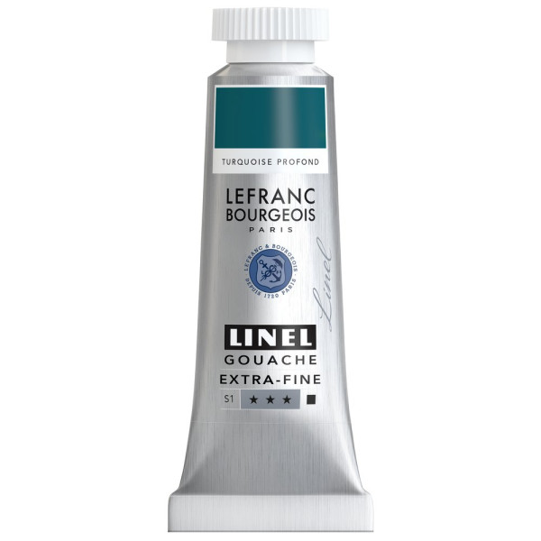 photo-Gouache - Extra-fine - Turquoise profond - 70 - Lefranc Bourgeois - Linel - 14ml