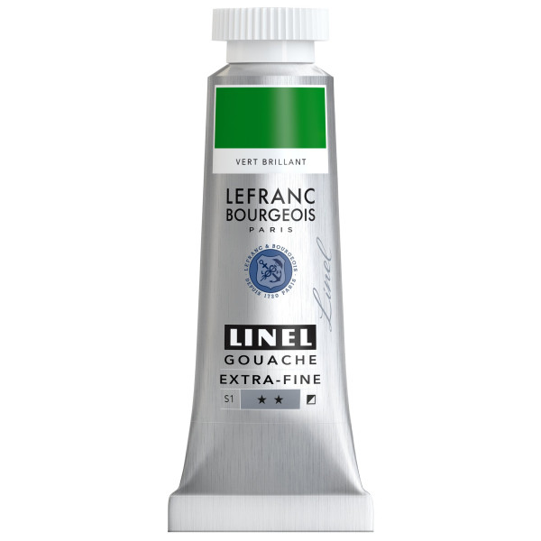 photo-Gouache - Extra-fine - Vert brillant - 558 - Lefranc Bourgeois - Linel - 14ml