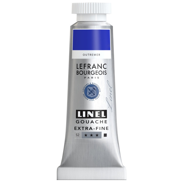 photo-Gouache - Extra-fine - Bleu outremer - 54 - Lefranc Bourgeois - Linel - 14ml